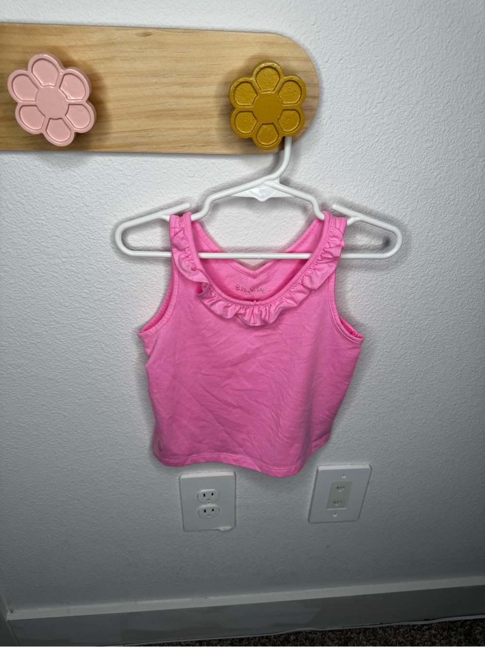 Lilly Pulitzer Girls' Pink Ruffle Tank Top - Cute Everyday Style